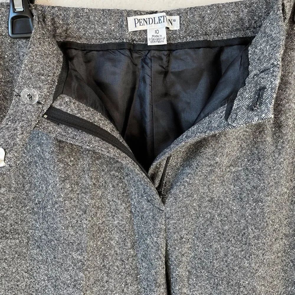 NWT Pendleton Gray Wool Slack Pants Size 10 - Picture 3 of 8